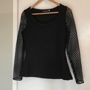 SOLD - Black mesh shirt